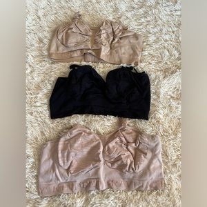 Kindred Bravely Beige and Black Bra Trio